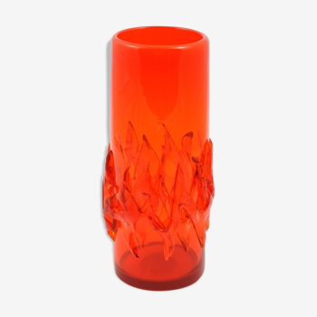 Glass vase J. Słuczan-Orkusz 1970s