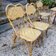Salon de jardin en rotin 1960