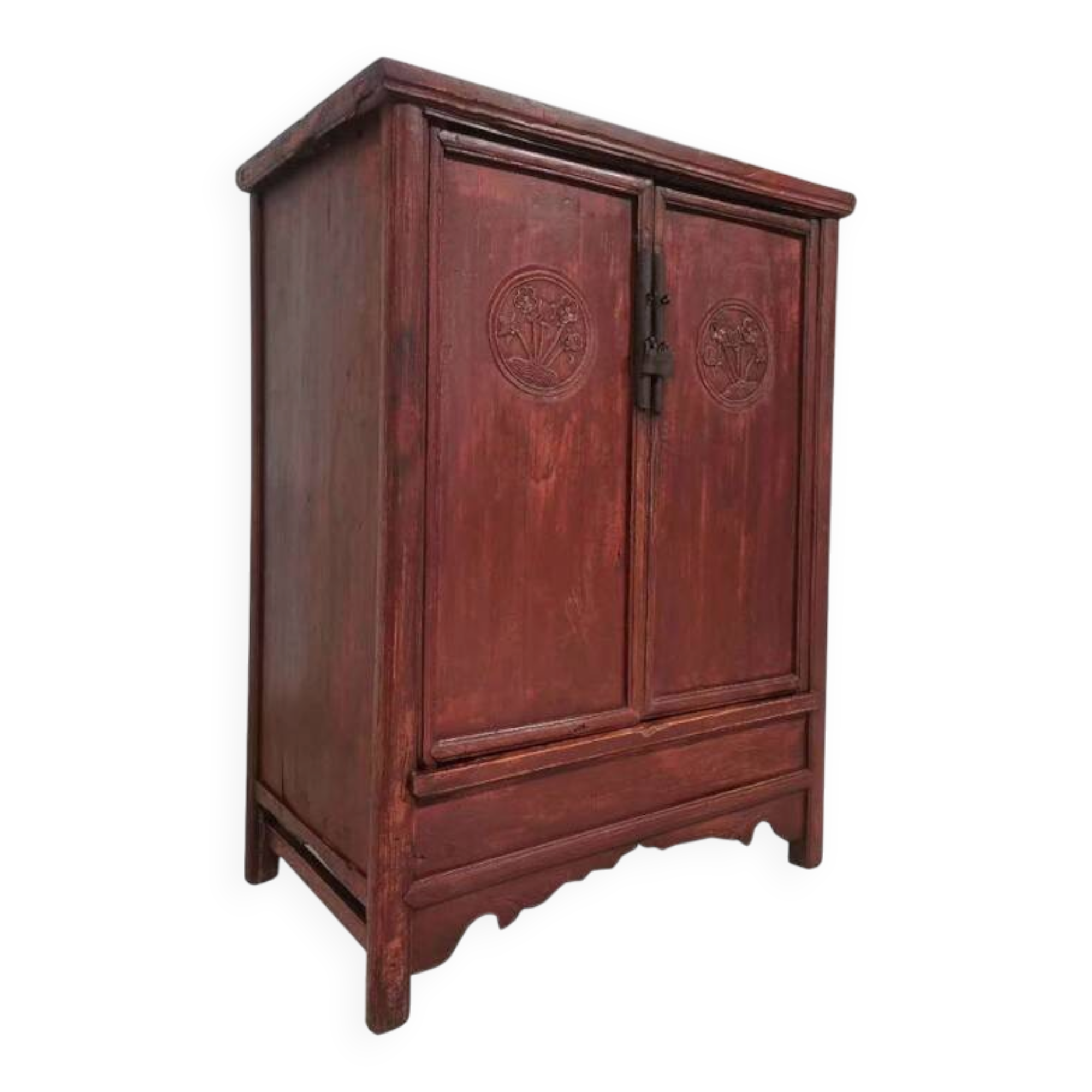 Antique Chinese wardrobe from the Qing dynasty.