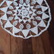 Napperon ancien dentelle crochet d’art fait main formes géométriques