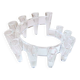 Bougeoir design vintage en plastique transparent
