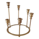 Brass ring candlestick