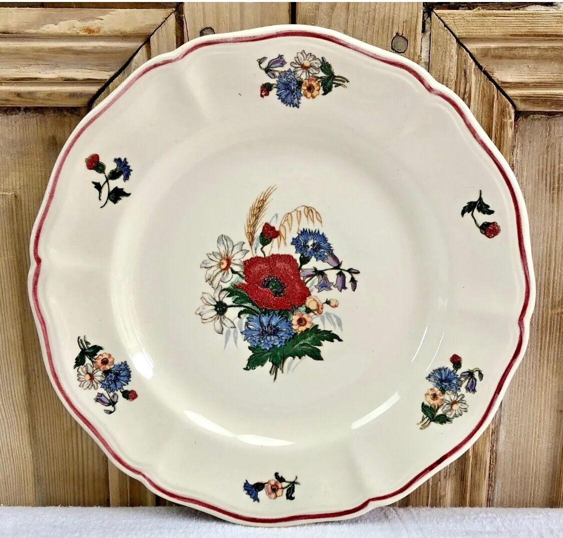 6 old dessert plates or dessert model Agreste Sarreguemines
