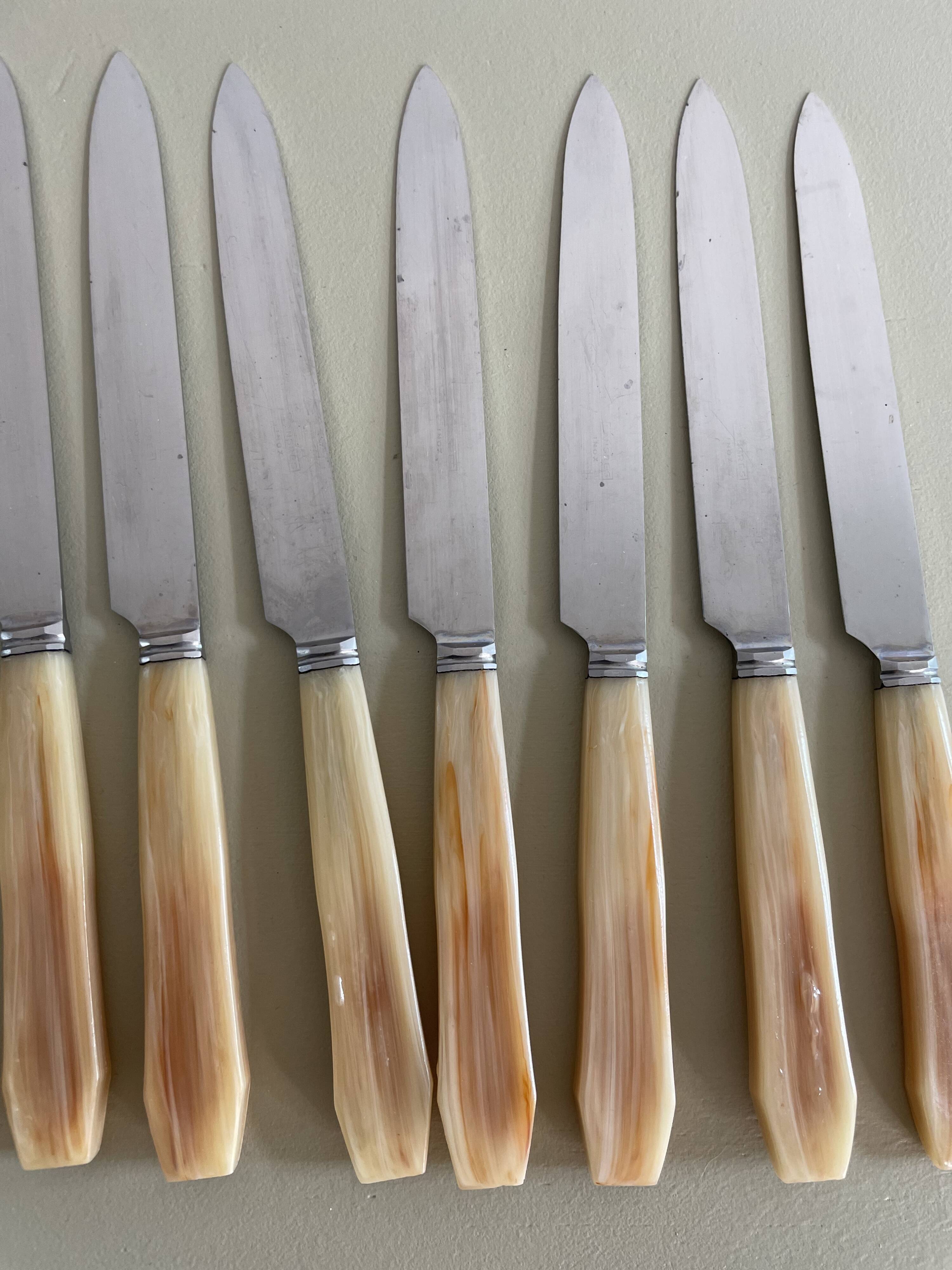 Set of 12 vintage knives