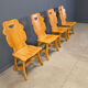 Vintage rustic dining chairs, set of 4 - 1960s