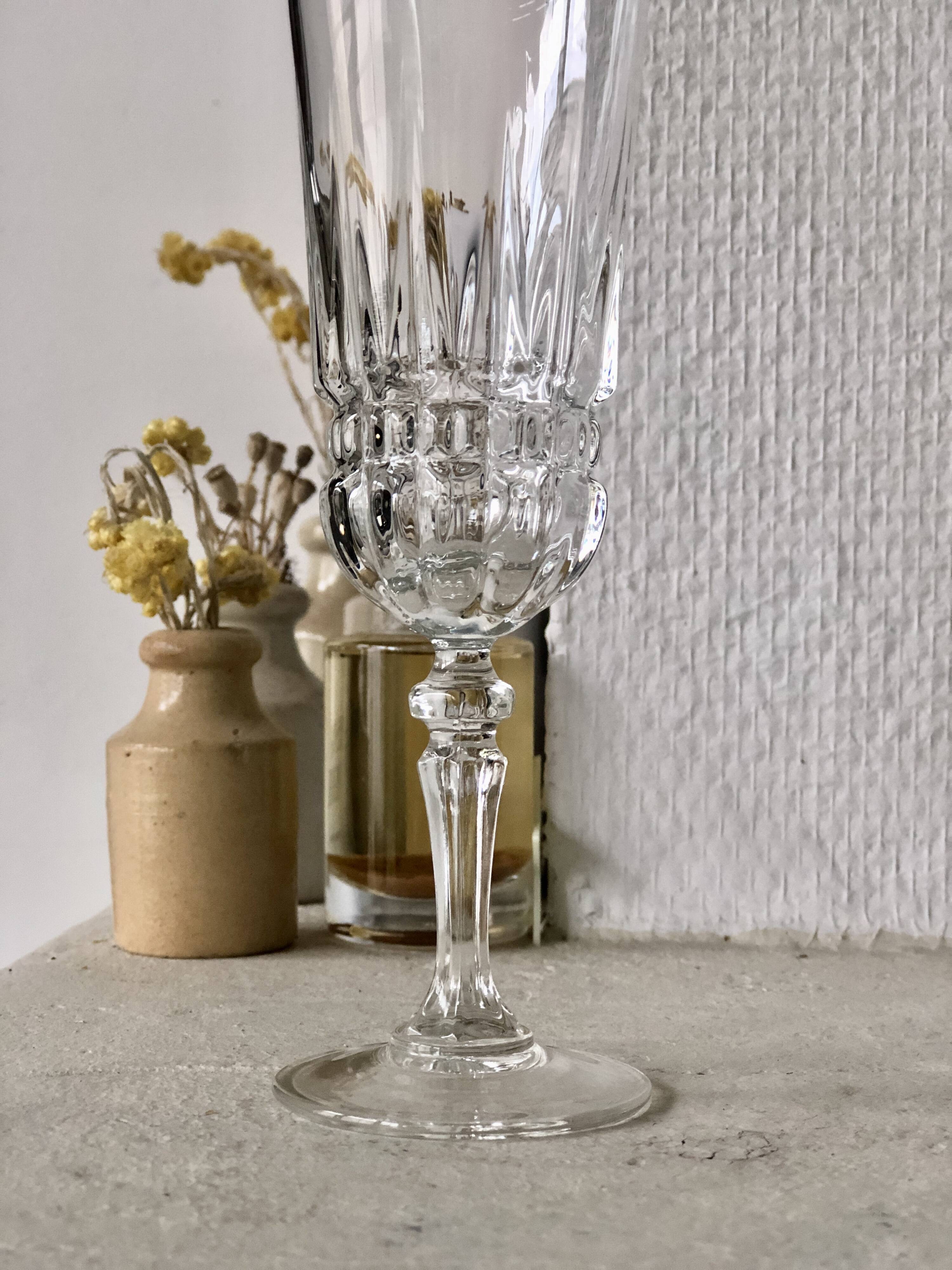 10 Flûtes vintage à champagne