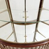 Large curved Showcase Cabinet - 1940s
