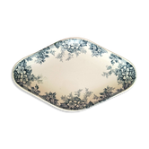 Old butter dish or butter tray in ironstone pottery.