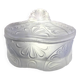 Art Deco Molded Glass Candy Box / Powder Box – Palmette