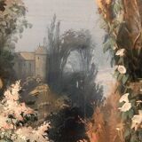 Augustus Bertrix. Pair of gouaches framed under glass dated 1854