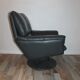 Fauteuil et ottoman cuir Leolux par Axel van Enthoven