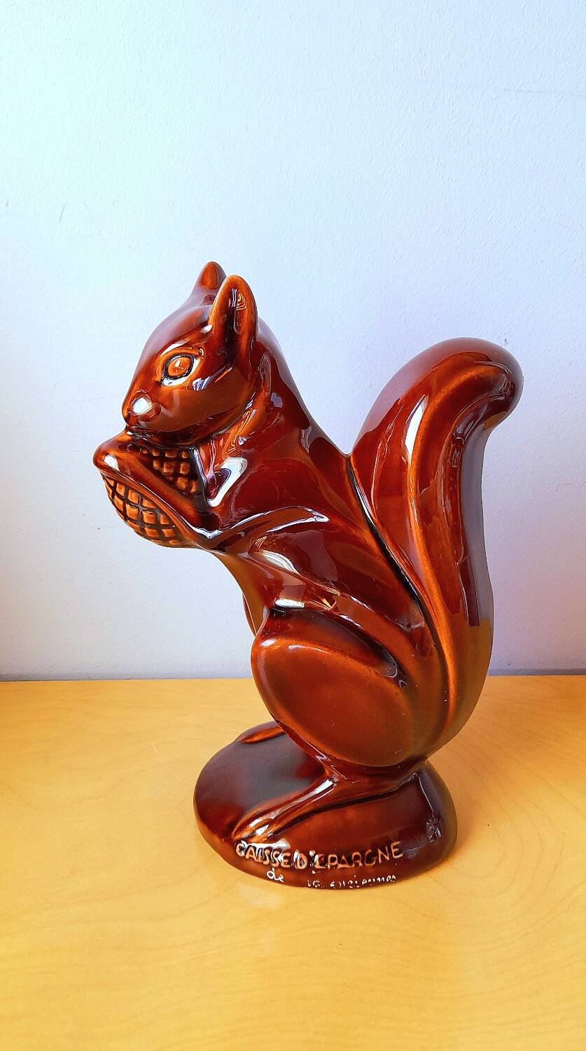 Advertising piggy bank squirrel savings bank