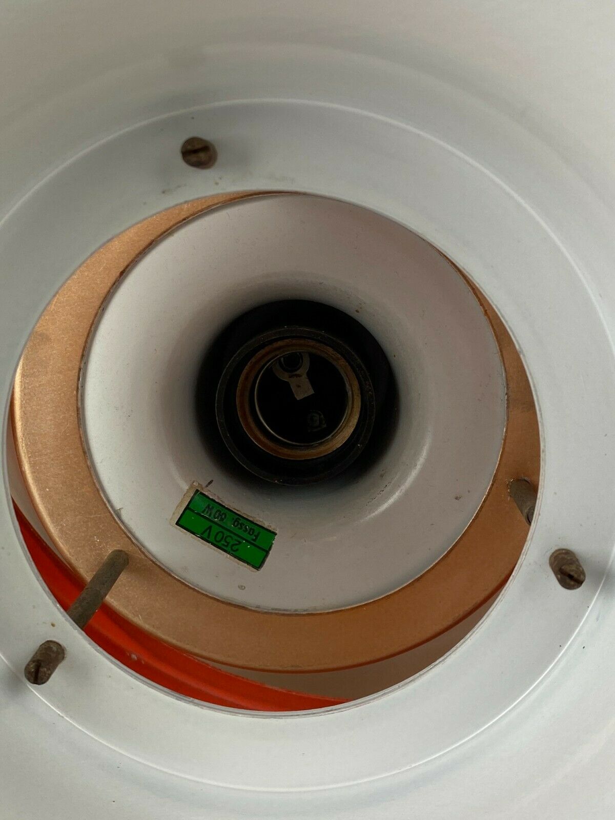 70s lamp light hanging lamp ceiling lamp metal Space Age Design VEB 60s