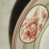 Plate with red blood decorations