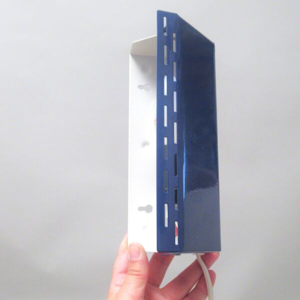 Applique moderniste à volet pivotant bleu années 60