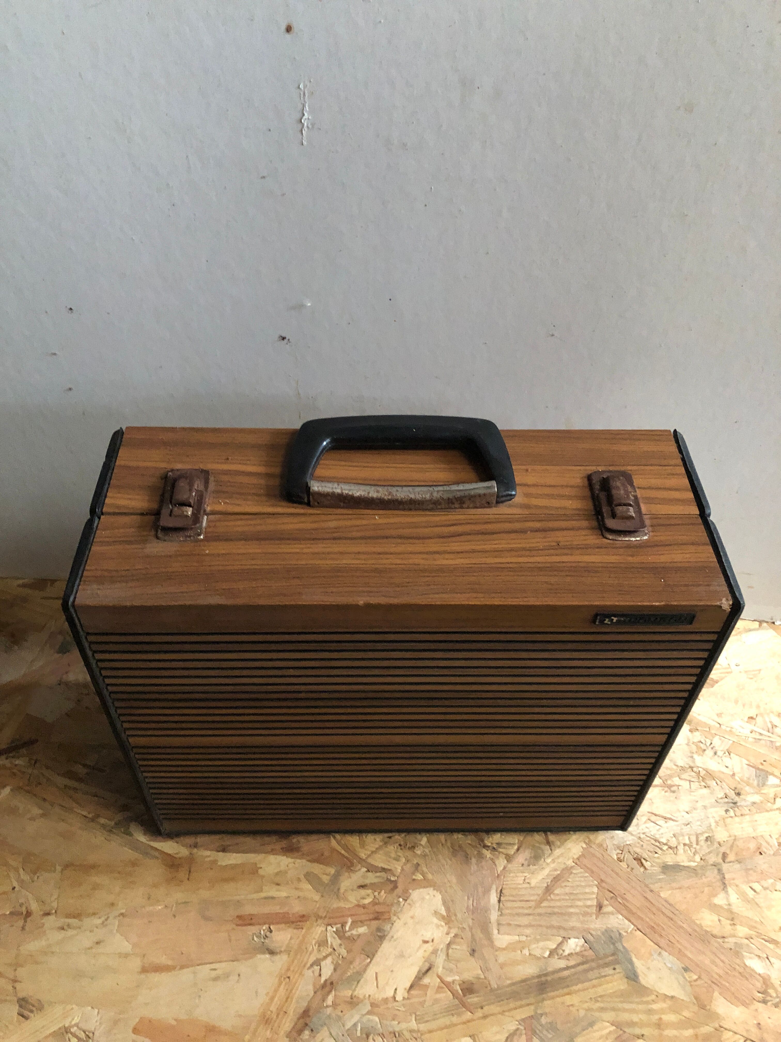 Old disc player thomson c290 automatic + speaker 70's vintage