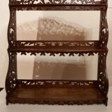 Openwork wall shelf walnut nineteenth