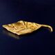 Brutalist leaf tray by David Marshall in bronze, Spain, 1970