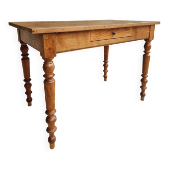 Table à manger antique table d’appoint en chêne