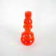 Orange glass vase, Danish design, 1960s, made in Denmark