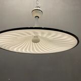 Italian black & white murano glass light pendant