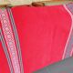 Vintage vermilion Basque tablecloth 180X130