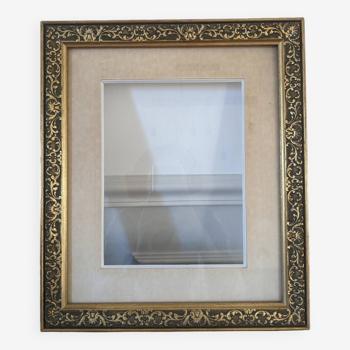 Golden frame with moldings