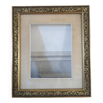 Golden frame with moldings