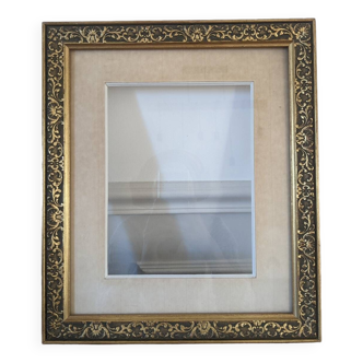 Golden frame with moldings