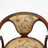 Beautiful Edwardian Inlaid Tub Back Chair