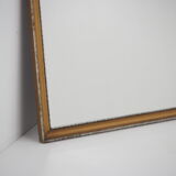 Antique mirror with wood frame