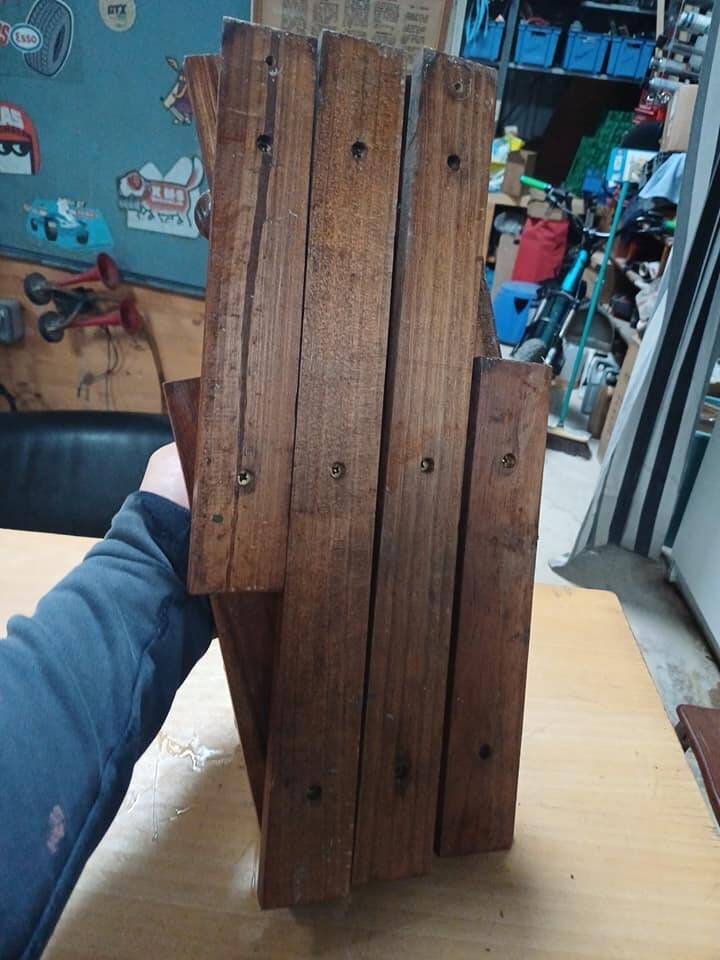 Vintage accordion coat rack