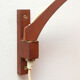 1960s wall lamp in teak and opal glass