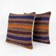 Set of 2 vintage Turkish cushion covers 56x58 cm