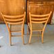 Paire de chaises italienne bois et corde