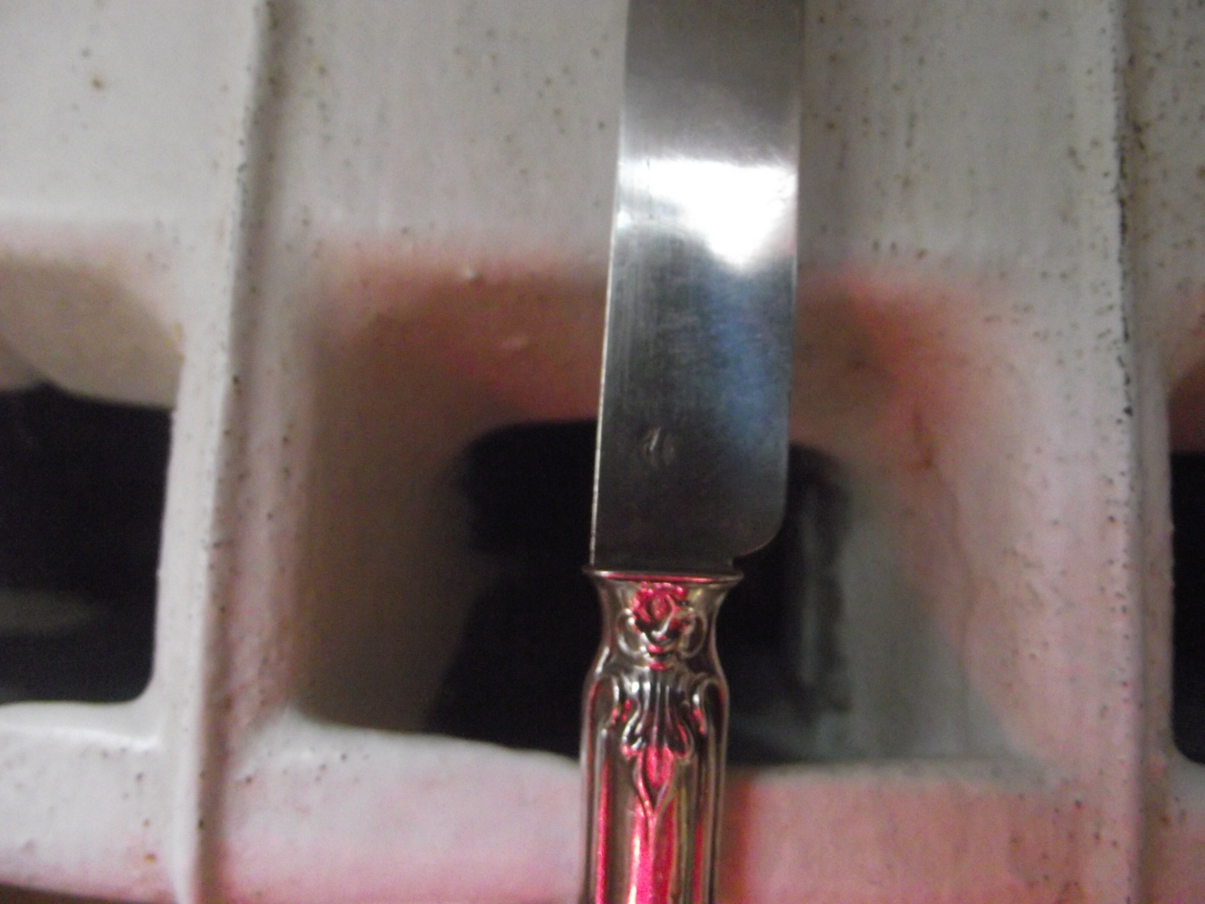 10 solid silver fruit knives at the end of 19th