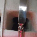 10 solid silver fruit knives at the end of 19th