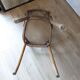 High cane bistro chair and curved wood