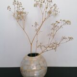Vase boule en nacre véritable