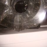 Antique crystal carafe with square base