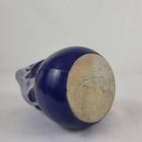 Stoneware (ceramic) pitcher Puisaye signed Pointu