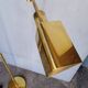 reading floor lamp in golden brass vintage design ep 1970