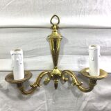 Pair of bronze wall lamps 2 lights