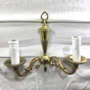 Pair of bronze wall lamps 2 lights
