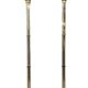 Maison Roméo – Pair of large floor lamps, circa 1970 (B) Lucite and gilded bronze
