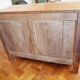 Old Louis XV low buffet in solid wood, cherry