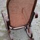 Rocking chair bois et canage