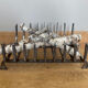 Large 19th century wrought iron log rack
