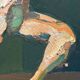 Swedish Oil on Canvas"The Discus Thrower" by Eric Elfvén,vintage and framed