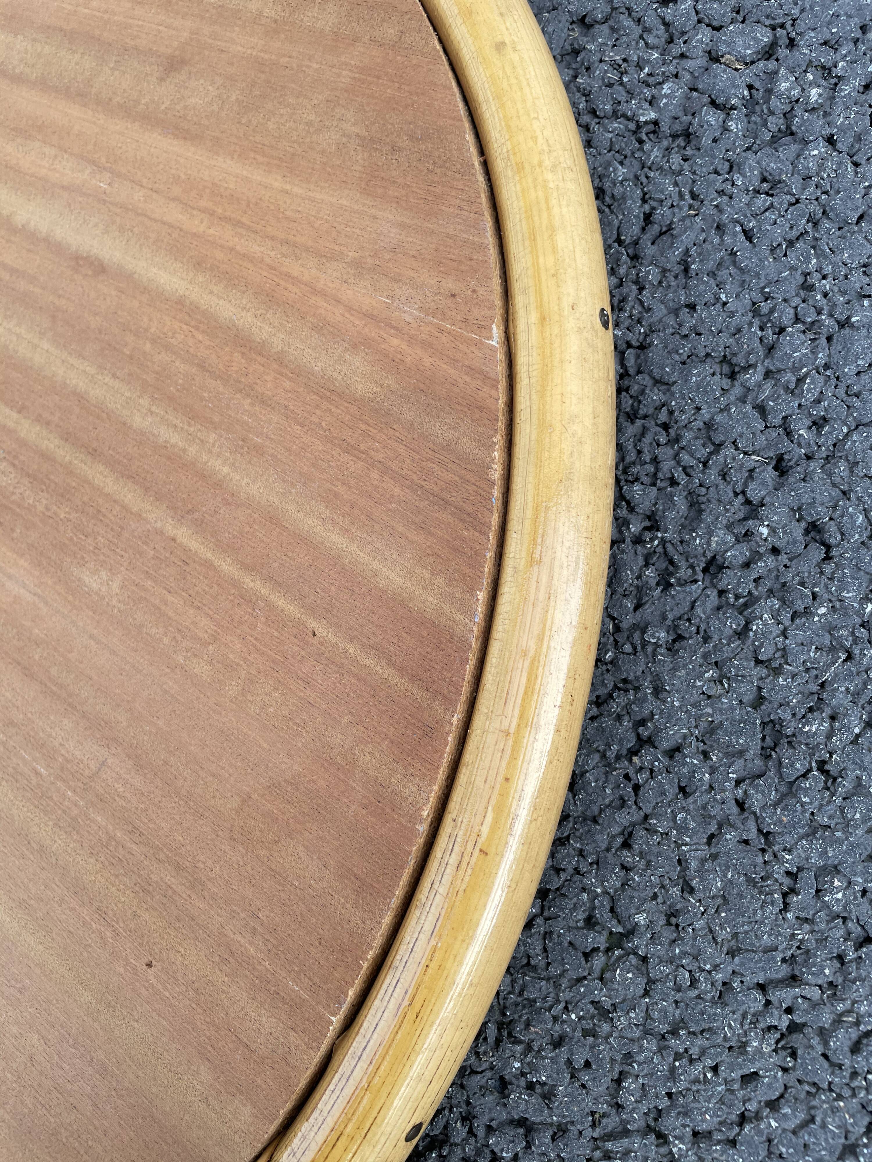 Vintage rattan roundtable